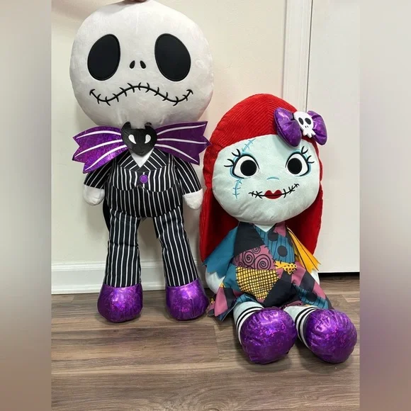 Disney Nightmare Before Christmas Plush Set - Red and Purple Jumbo plus 30 - Picture 4 of 7